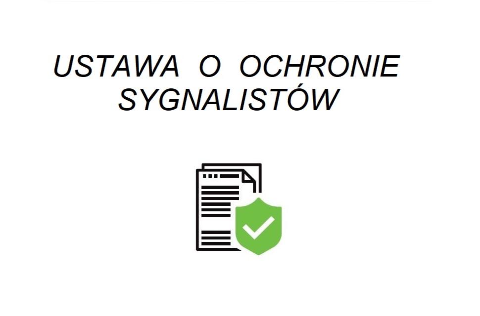 USTAWA O OCHRONIE SYGNALISTÓW